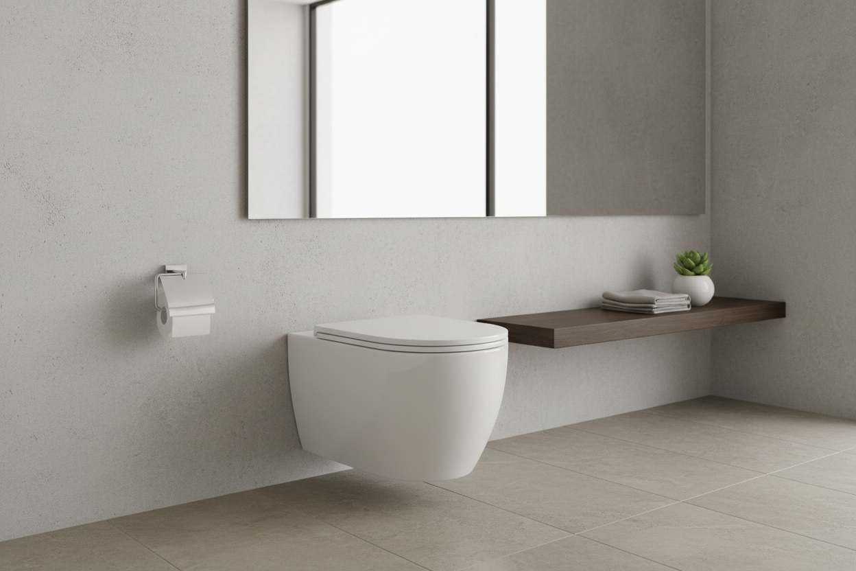 Væghængt Toilet Uden Skyllekant: En Hygiejnisk og Stilren Løsning til Dit Badeværelse